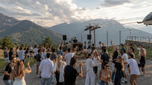 morning dj set sestriere