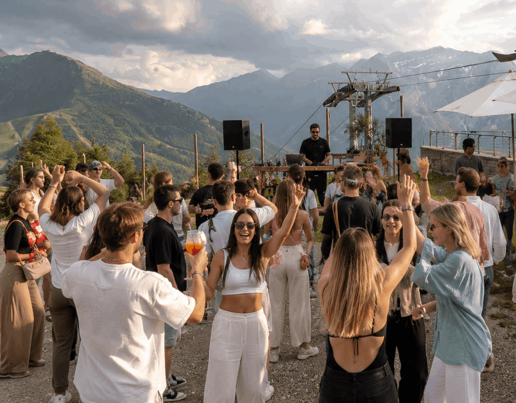 morning dj set a sestriere
