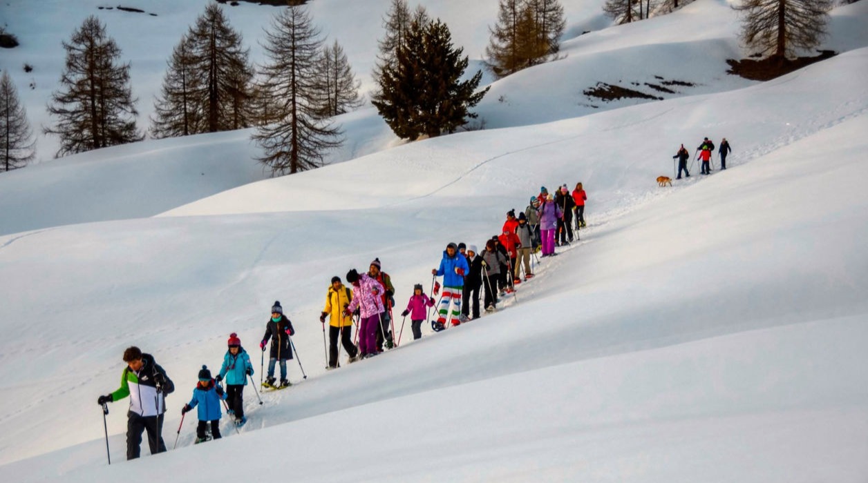 ciaspolata serale a sestriere