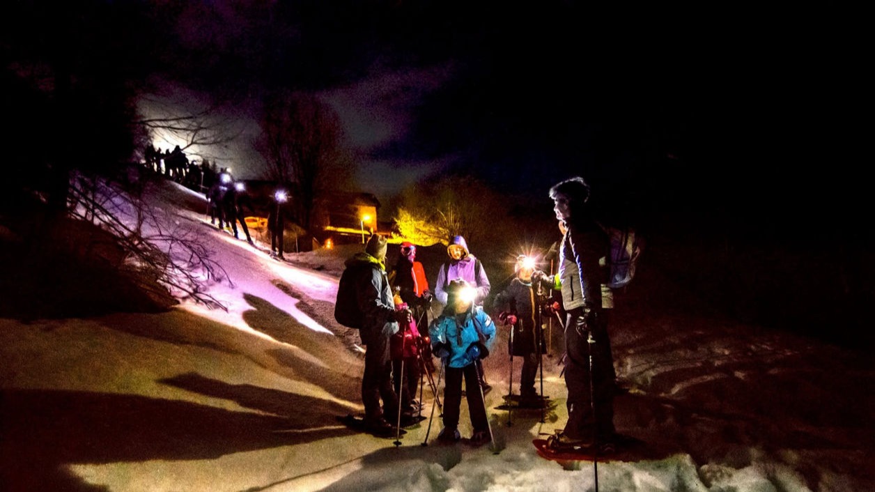 ciaspolata serale a sestriere